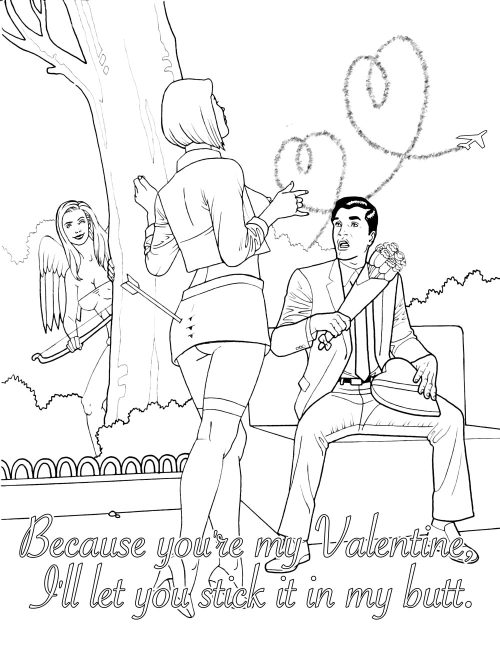 My Naughty Valentine Colouring Book - Image 5