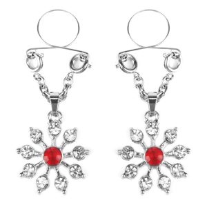 Ruby and Diamond Star Nipple Jewellery
