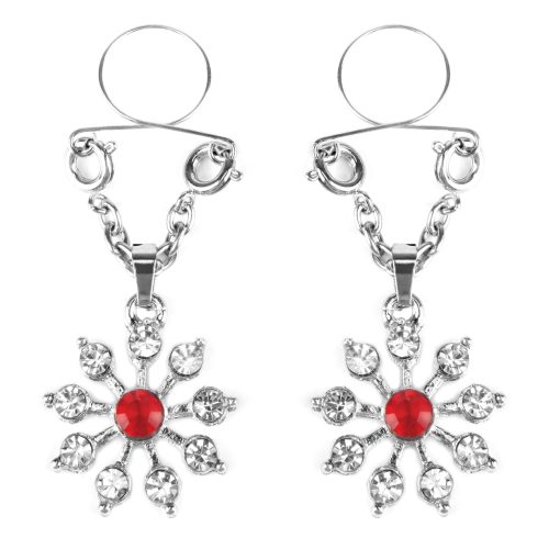 Ruby and Diamond Star Nipple Jewellery