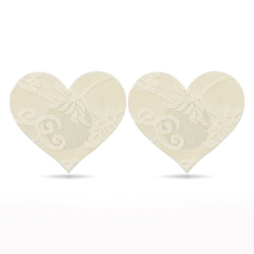 Lace Heart and Flower Nipple Pasties Twin Pk - Image 4