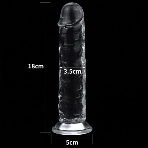 Clear Dildo 7in - Image 5