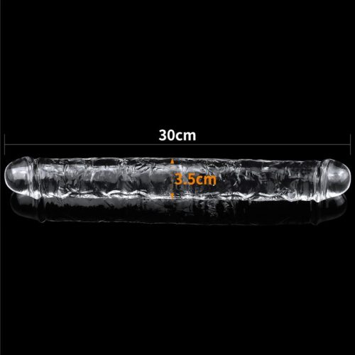Clear Double Dildo 12in - Image 5