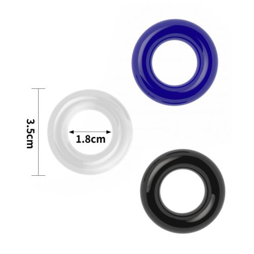 Coloured Triple Donut Cock Ring Set - Image 4