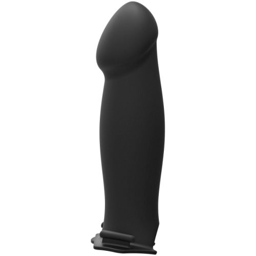 Be Bold 8in Large Dong 2 Pc Hollow Silicone Strap-On Set - Image 3