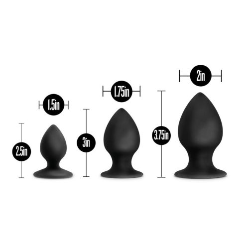 Anal Adventures Platinum Silicone Anal Stout Plug Kit - Image 5