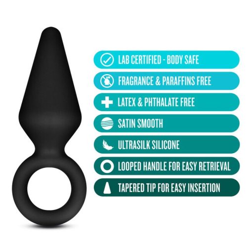 Anal Adventures Platinum Silicone Anal Loop Plug Small - Image 4