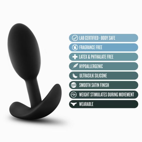 Anal Adventures Platinum Silicone Vibra Slim Plug Small - Image 6