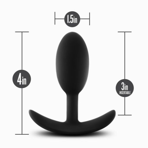 Anal Adventures Platinum Silicone Vibra Slim Plug Medium - Image 6