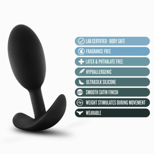 Anal Adventures Platinum Silicone Vibra Slim Plug Medium - Image 7