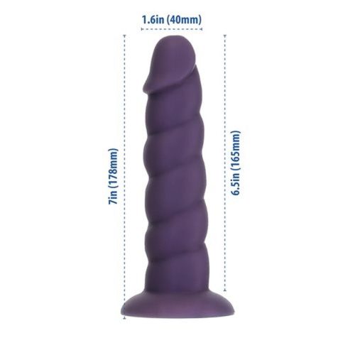 Unicorn Dildo 7in Purple - Image 5