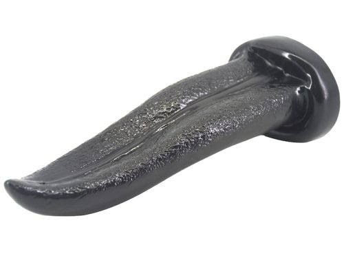 Tongue Shape Anal Plug Black - Image 3