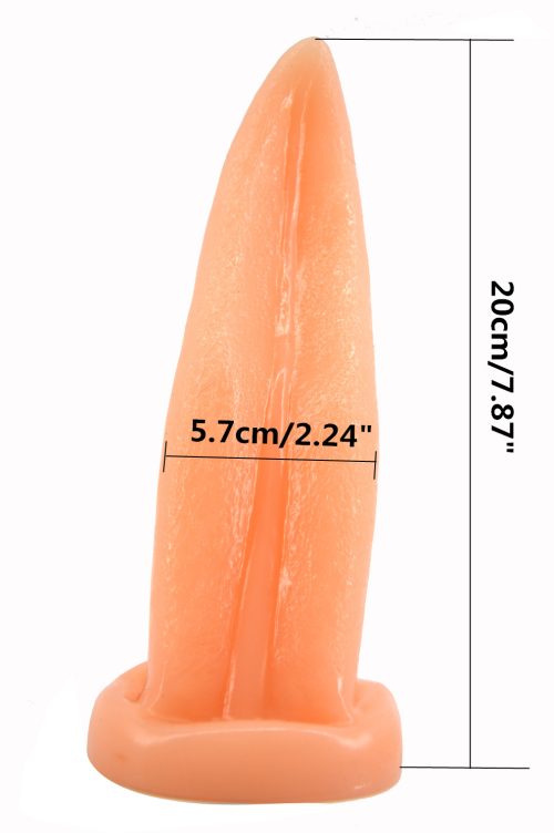 Tongue Shape Anal Plug Flesh - Image 3