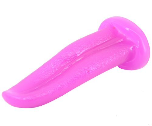 Tongue Shape Anal Plug Purple - Image 3