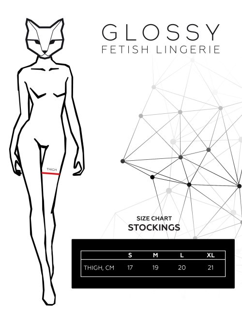 Glossy Wetlook Stockings Lotis - Image 6