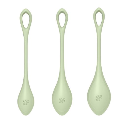 Satisfyer Yoni Power Balls 2 Green 3 Pc Set - Image 3