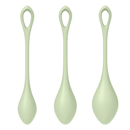 Satisfyer Yoni Power Balls 2 Green 3 Pc Set - Image 5
