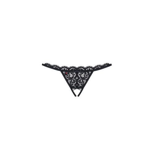 Crotchless Lace Thong 831 Black - Image 4