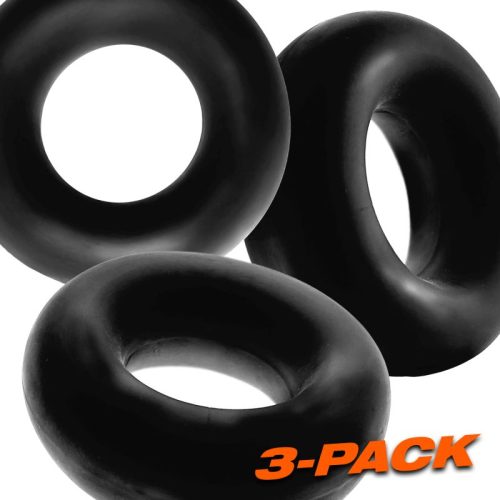 Fat Willy 3 Pc Jumbo Cockrings Black - Image 6