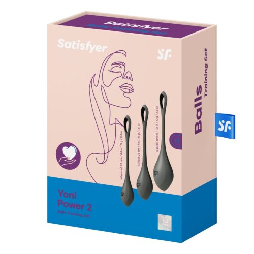 Satisfyer Yoni Power Balls 2 Black 3 Pc Set - Image 3