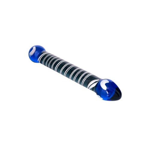 Sexus Glass Dildo Duo Blue 20cm - Image 4