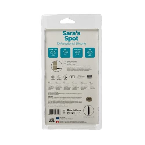 Power Bullet Saras Spot Vibrator Teal - Image 6