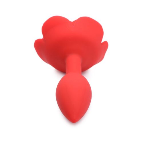 Booty Bloom Silicone Rose Plug Medium Red - Image 3