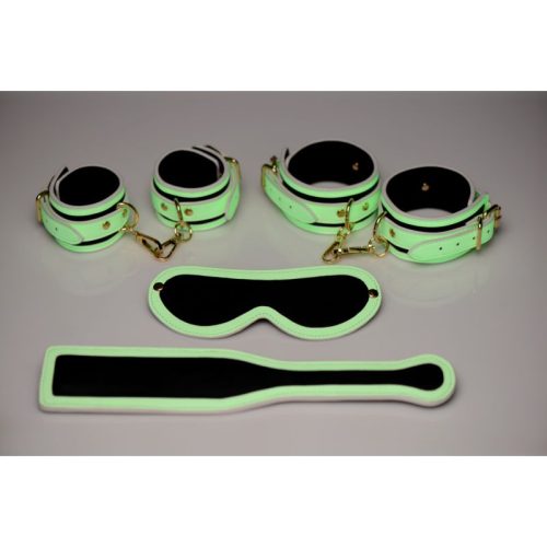 Kink In the Dark Glowing Bondage Set Fluro Green - Image 3