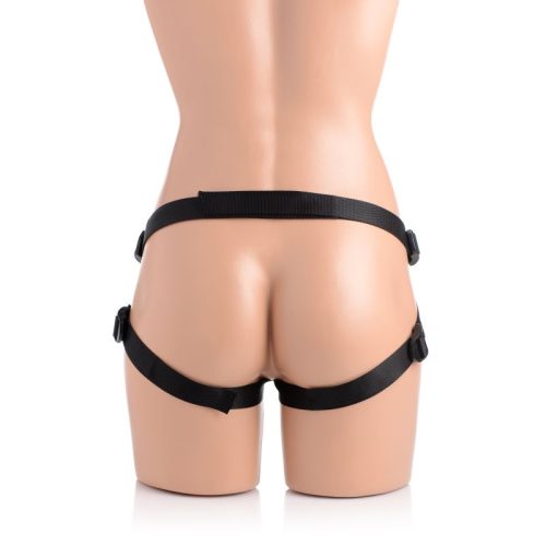 Charmed 7.5in Silicone Dildo w Harness Flesh - Image 3