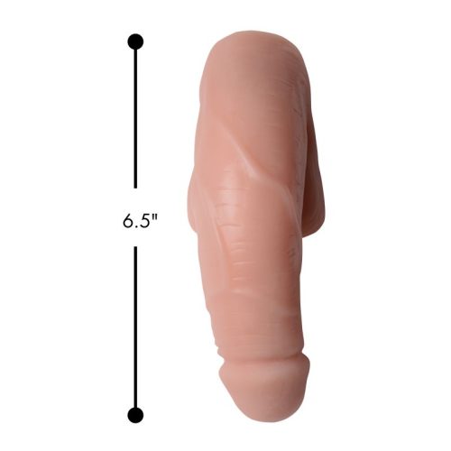 Large Bulge Soft Packer Dildo Light Skin Tone - Image 4