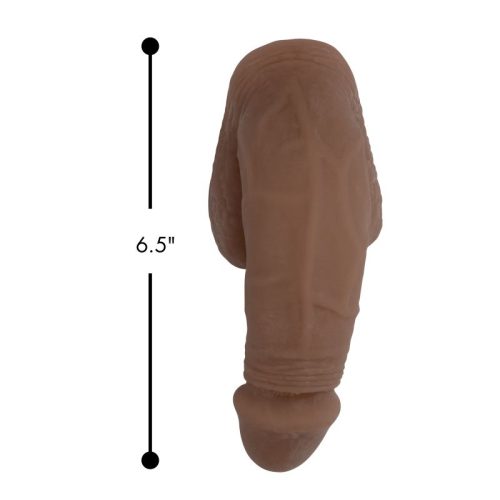 Large Bulge Soft Packer Dildo Medium Skin Tone - Image 3
