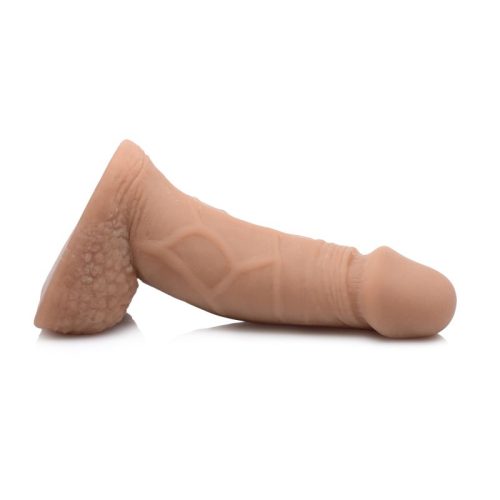 Large Bulge Soft Packer Dildo Medium Skin Tone - Image 4