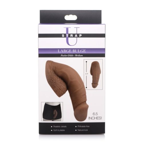 Large Bulge Soft Packer Dildo Medium Skin Tone - Image 6