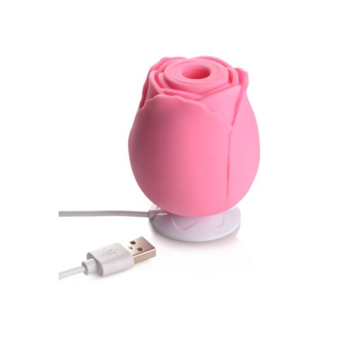 10X Wild Rose Silicone Suction Stimulator Pink - Image 3