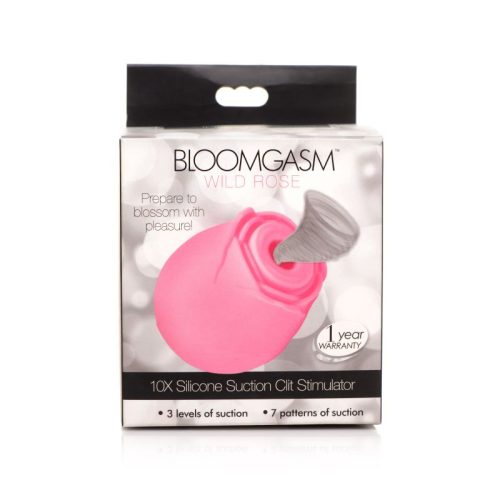 10X Wild Rose Silicone Suction Stimulator Pink - Image 5
