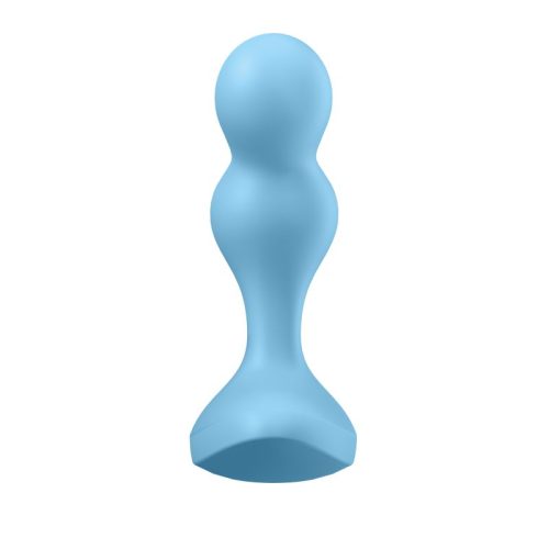 Satisfyer Deep Diver Vibrating Connect App Anal Plug Blue - Image 4