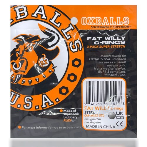 Fat Willy 3 Pc Jumbo Cockrings Orange - Image 6