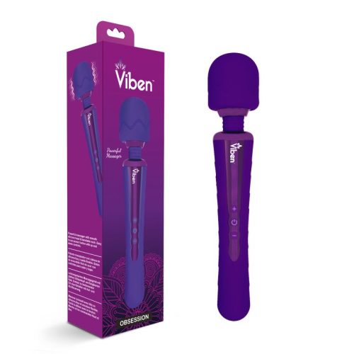 Viben Obsession Rechargeable Wand Massager Violet - Image 5