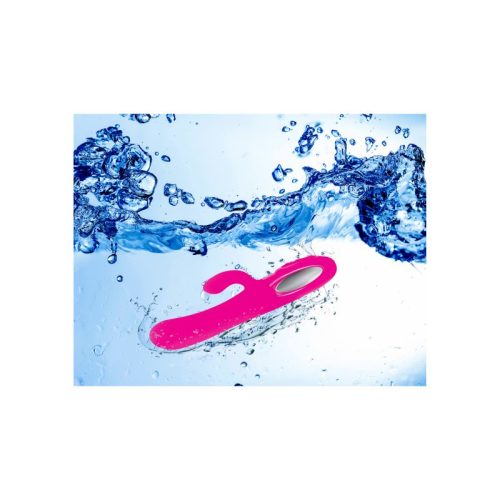Viben Hypnotic Thrusting Rabbit Vibe w Swinging Clit Stim Hot Pink - Image 3