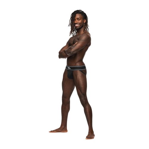 Male Power Modal Rib Jock Black - Image 4