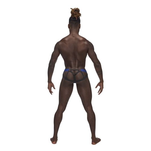 Male Power Sexagon Micro V Thong Blue - Image 3