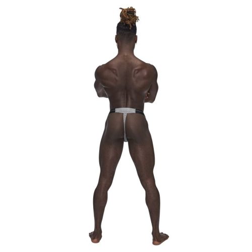 Male Power Sexagon Micro V Thong Grey - Image 3