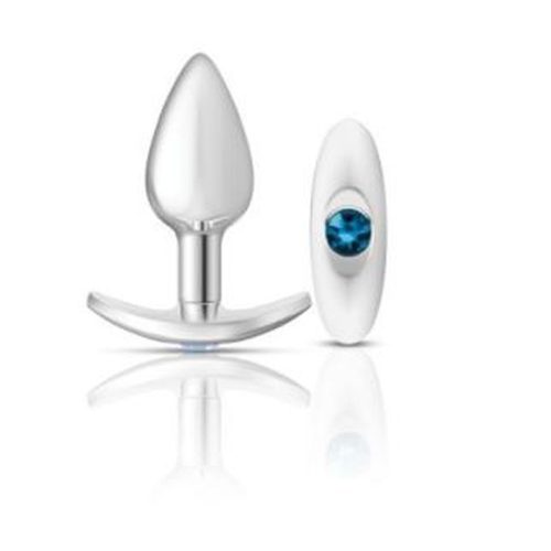Cheeky Charms Silver Anchor Butt Plug w Clear and Pink Jewel Kit - Image 3