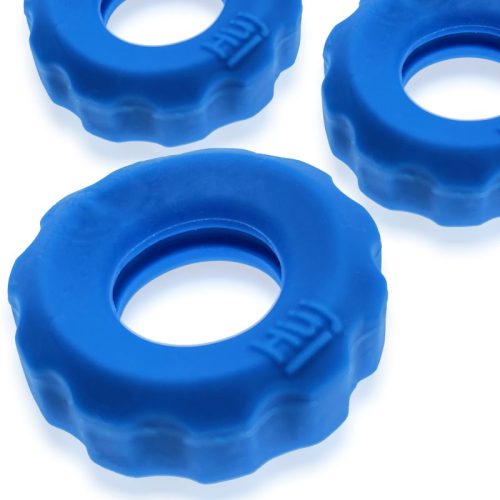 Super Hunkyjunk 3 Pc Cockrings Teal Ice - Image 3
