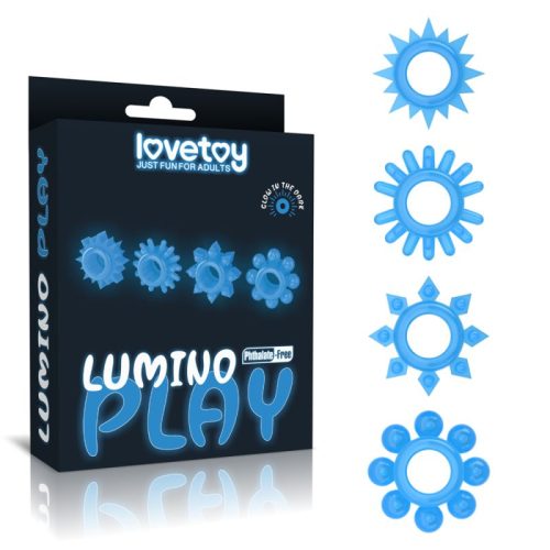 Lumino Play Penis Rings 4 Pc - Image 6