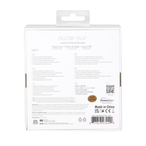 Pillow Talk Lusty Flickering Massager Teal - Image 6