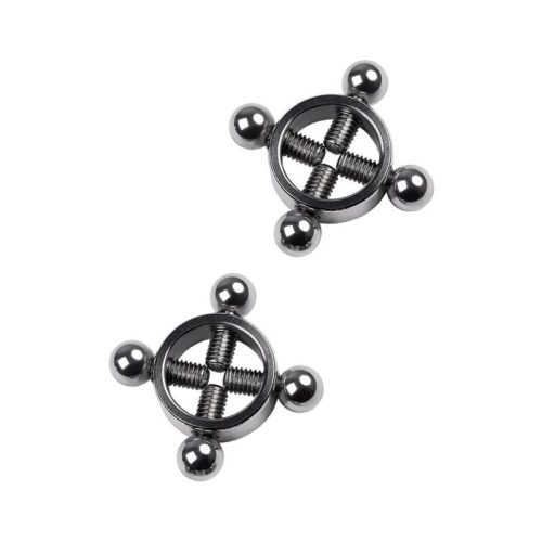 Silver Metal 2 Pc Nipple Clamps - Image 3