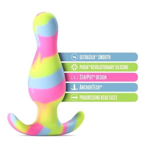 Avant Kaleido Lime Silicone Butt Plug - Image 5