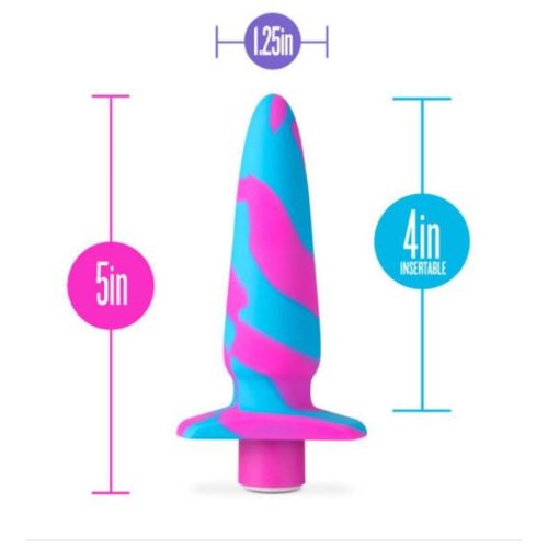 Avant Vibrotize Silicone Mini Anal Vibe Fuchsia - Image 3