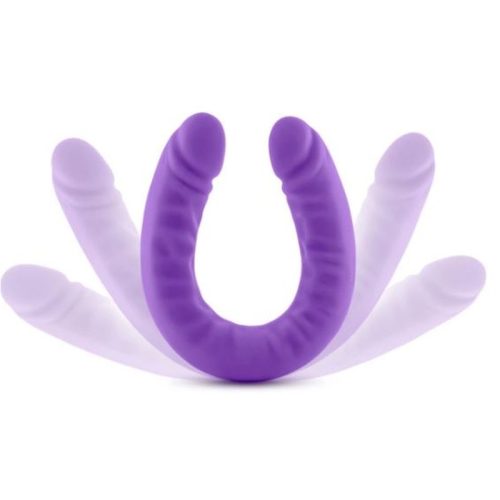Ruse Silicone Slim 18in Purple Double Dong - Image 3