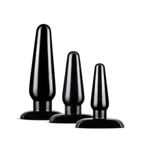 Anal Adventures 3 Pc Basic Plug Kit Black - Image 4